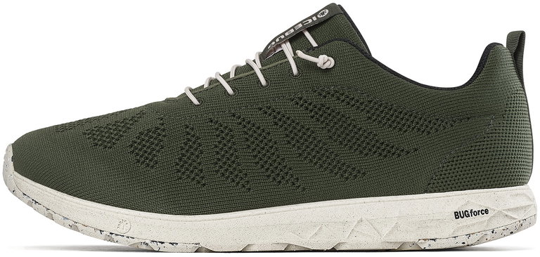 Icebug Sneaker Eli RB9X (3D-Mesh, elastische Kordeln erleichtern An- und Ausziehen) olivegrün